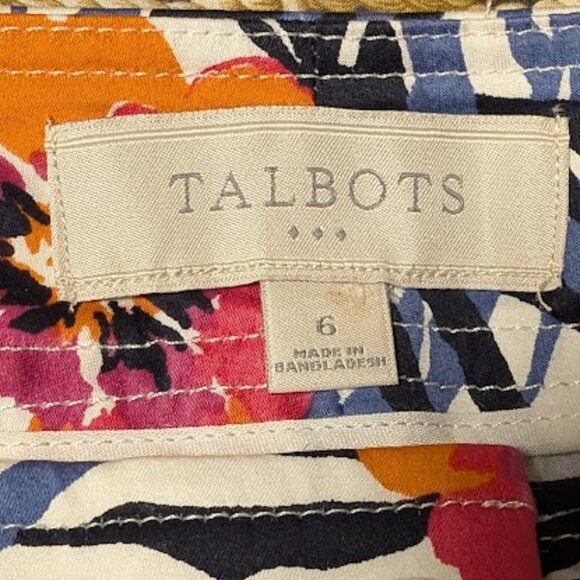 Talbots Floral Crop Print Pants: Women's Size 6 - NWT - Picture 3 of 3